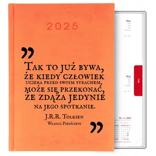 KALENDARPOMARAŃCZOWY A5 2025 PREZENT J.R.R. TOLKIEN WŁADCA PIERŚCIENI WZ - Notesy i bloczki - miniaturka - grafika 1