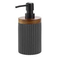 Mydelniczki i dozowniki mydła - Antracytowy dozownik do mydła z żywicy polimerowej 350 ml Niagara – douceur d'intérieur - miniaturka - grafika 1