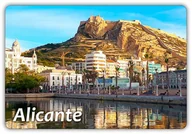 Magnesy - ALICANTE - HISZPANIA - Zamek św. Barbary - Magnes na lodówkę - miniaturka - grafika 1
