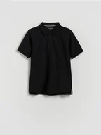 Koszulki dla chłopców - Reserved - T-shirt polo - czarny - miniaturka - grafika 1