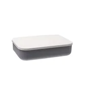 Pudła i pojemniki do przechowywania - Organizer z pokrywką Lotos 3,2 l popiel - miniaturka - grafika 1