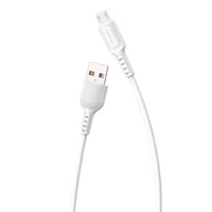 Kable USB - Dudao wytrzymały przewód kabel USB / micro USB 5 A 1 m biały (L7S white) - miniaturka - grafika 1