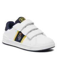 Buty dla chłopców - Sneakersy Polo Ralph Lauren RL00597100 C White Smooth/Navy/Yellow W/ Preppy Bear Mens - miniaturka - grafika 1