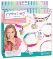 Zabawki kreatywne - Make it real Zestaw do tworzenia bransoletek Summer Vibes z koralikami heishi - miniaturka - grafika 1