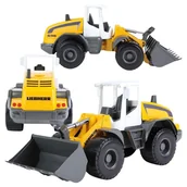 Samochody i pojazdy dla dzieci - Lena Koparka Ładowarka Spychacz Liebherr Worxx 48cm - miniaturka - grafika 1