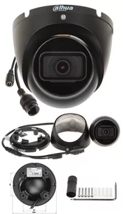 System monitoringu do domu i firmy Dahua IPC-HDW1530T-0280B-S6-BLACK 5MPx IR30 Mikrofon PoE - Zestawy do monitoringu - miniaturka - grafika 4