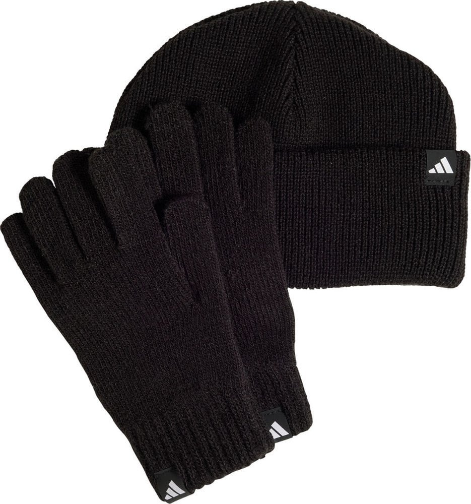 Adidas Komplet dla dzieci czapka rękawiczki czarny JP2783 Młodzieżowa