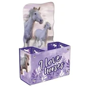 Etui na długopisy i pióra - Pojemnik na długopisy DERFORM Konie25 - miniaturka - grafika 1