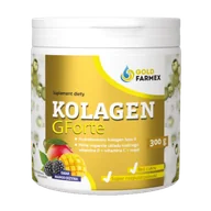 Stawy, mięśnie, kości - Goldfarmex Kolagen Gforte, smak mango-jeżyna, 300 g - miniaturka - grafika 1