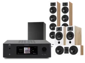Kino domowe - NAD T 778 (czarny) + Diva 6 + 3 + 7 (dąb) + BASSO 880 (czarny) - miniaturka - grafika 1