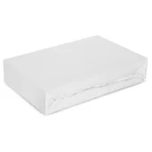 Prześcieradła - Prześcieradło EUROFIRANY Design 91 Soft z gumką 140 x 200 cm Biały - miniaturka - grafika 1