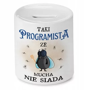 Skarbonka Dla Programisty na Imieniny Prezent z Nadrukiem ze Zdjęciem - Skarbonki - miniaturka - grafika 1