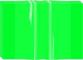 Szkolne artykuły papiernicze - Biurfol Okładka A5 na zeszyt PVC krystaliczna neon 10szt - miniaturka - grafika 1