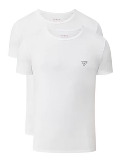 Piżamy męskie - T-shirt z detalem z logo - grafika 1