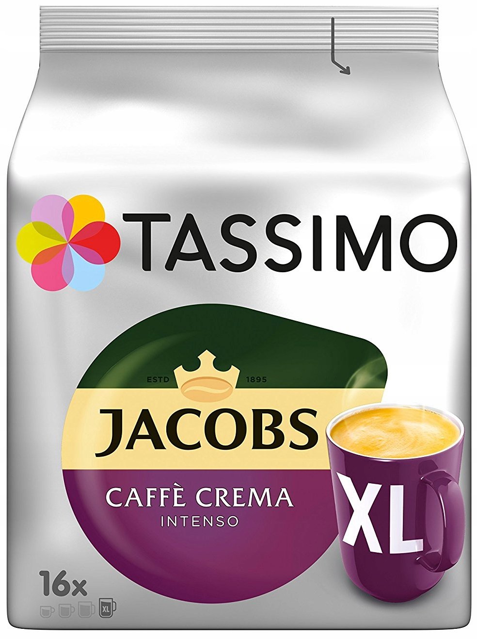 Kapsułki Tassimo Jacobs Caffe Crema Intenso XL 16