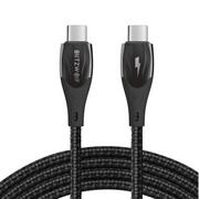 Kable USB - Blitzwolf Kabel USB-C do USB-C BW-FC1 96W 5A 1m czarny) - miniaturka - grafika 1