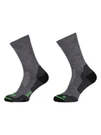 Skarpetki męskie - CMP Wełniane skarpety trekkingowe w kolorze ciemnoszarym - miniaturka - grafika 1