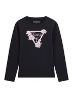 Bluzki damskie - Guess Bluzka J5BI31 J1314 Czarny Regular Fit - miniaturka - grafika 1