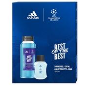Kosmetyki do kąpieli - ADIDAS UEFA CHAMPIONS LEAGUE Zestaw prezentowy Best of The Best (Woda toaletowa 50ml+Żel pod prysznic 3w1 250ml) - miniaturka - grafika 1