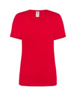 Odzież robocza - T-shirt Damski czerwony dekolt w serek roz. XL - miniaturka - grafika 1