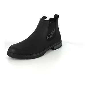 TOM TAILOR Męskie botki 4280150002, czarny, 41 EU - Botki damskie - miniaturka - grafika 1