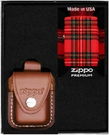 Trafika - Zestaw ZIPPO Zapalniczka RED PLAID DESIGN Prezentowy No4 - miniaturka - grafika 1