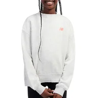 Bluzy dla dziewczynek - Bluza dziecięca New Balance LAKG0205AHH - szara - miniaturka - grafika 1