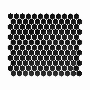 Mozaika ceramiczna Hexagon black 26x30 cm - Płytki ceramiczne Mozaika ceramiczna Hexagon black 26x30 cm - Płytki ceramiczne - miniaturka - grafika 1