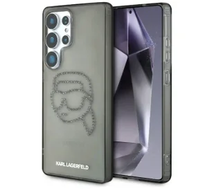 Karl Lagerfeld Rhinestones Karl Head Logo do Galaxy S25 Ultra Czarny - Etui i futerały do telefonów - miniaturka - grafika 1