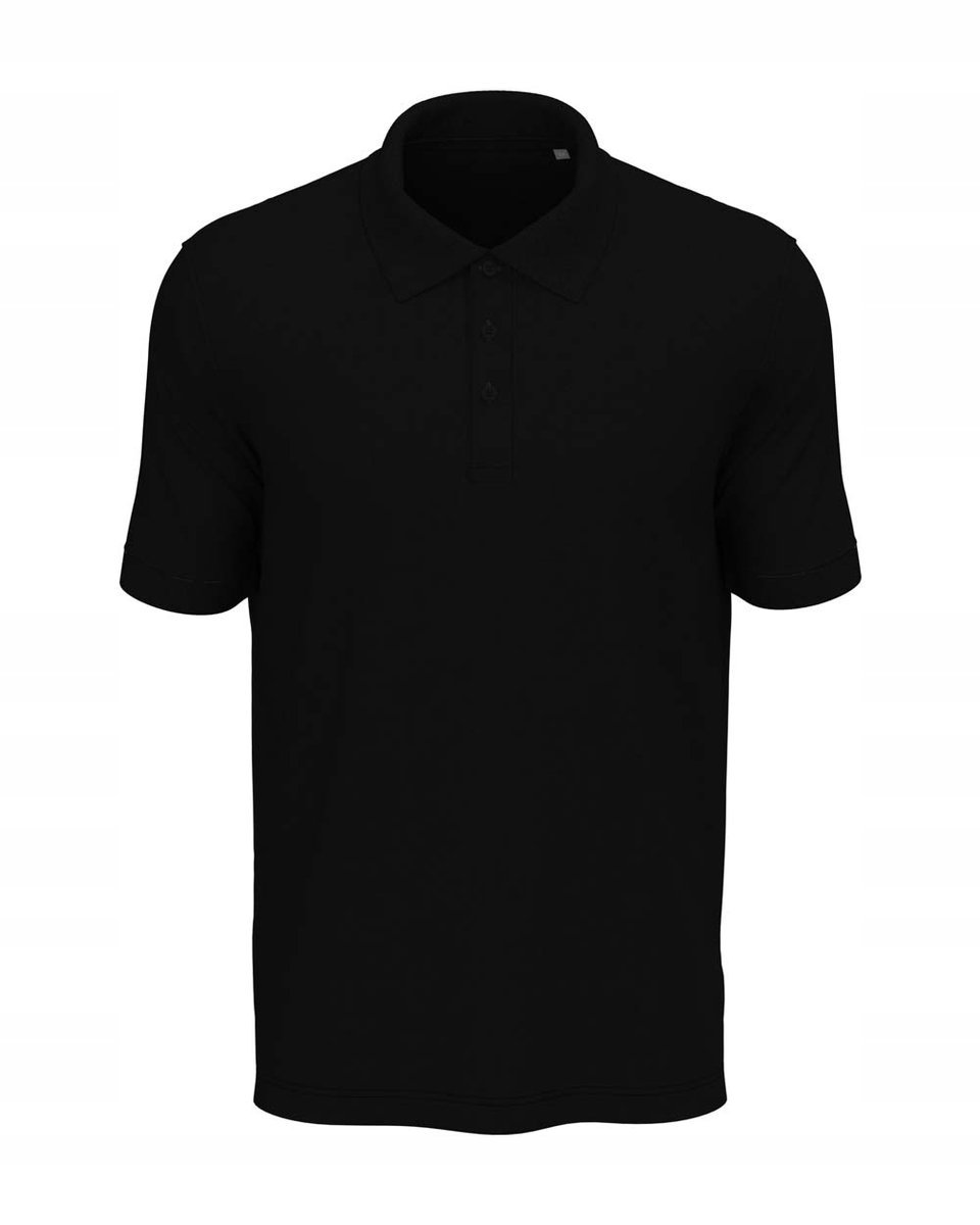 Koszulka męska polo T-shirt bawełniany Polówka Stedman Lux ST9060 Black M