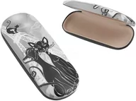 Dekoracje domu - ETUI FUTERAŁ NA OKULARY OPTYCZNE Crazy Cats - Czarne Koty w Paryżu - miniaturka - grafika 1