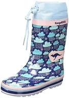 Kalosze damskie - KangaROOS K-Rain kalosze gumowe, Blue Sky/Cloud, 23 EU - miniaturka - grafika 1