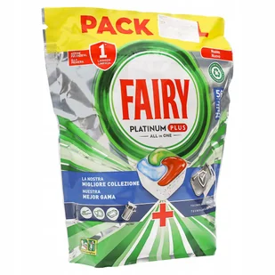 NOWOŚĆ FAIRY Platinum PLUS do zmywarki 56szt. Blue - Środki do zmywarek - miniaturka - grafika 1