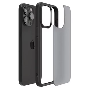 Etui APPLE IPHONE 15 PRO Spigen Ultra Hybrid Crystal Frost czarne - Etui i futerały do telefonów - miniaturka - grafika 4