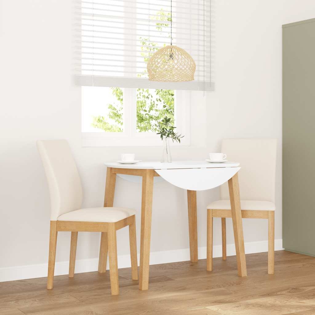 vidaXL Krzesła do jadalni z poduszkami 2 szt. lite drewno guma