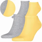 Skarpetki męskie - Tommy Hilfiger Skarpety Męskie Stopki 43-46 Żółty Szary - miniaturka - grafika 1