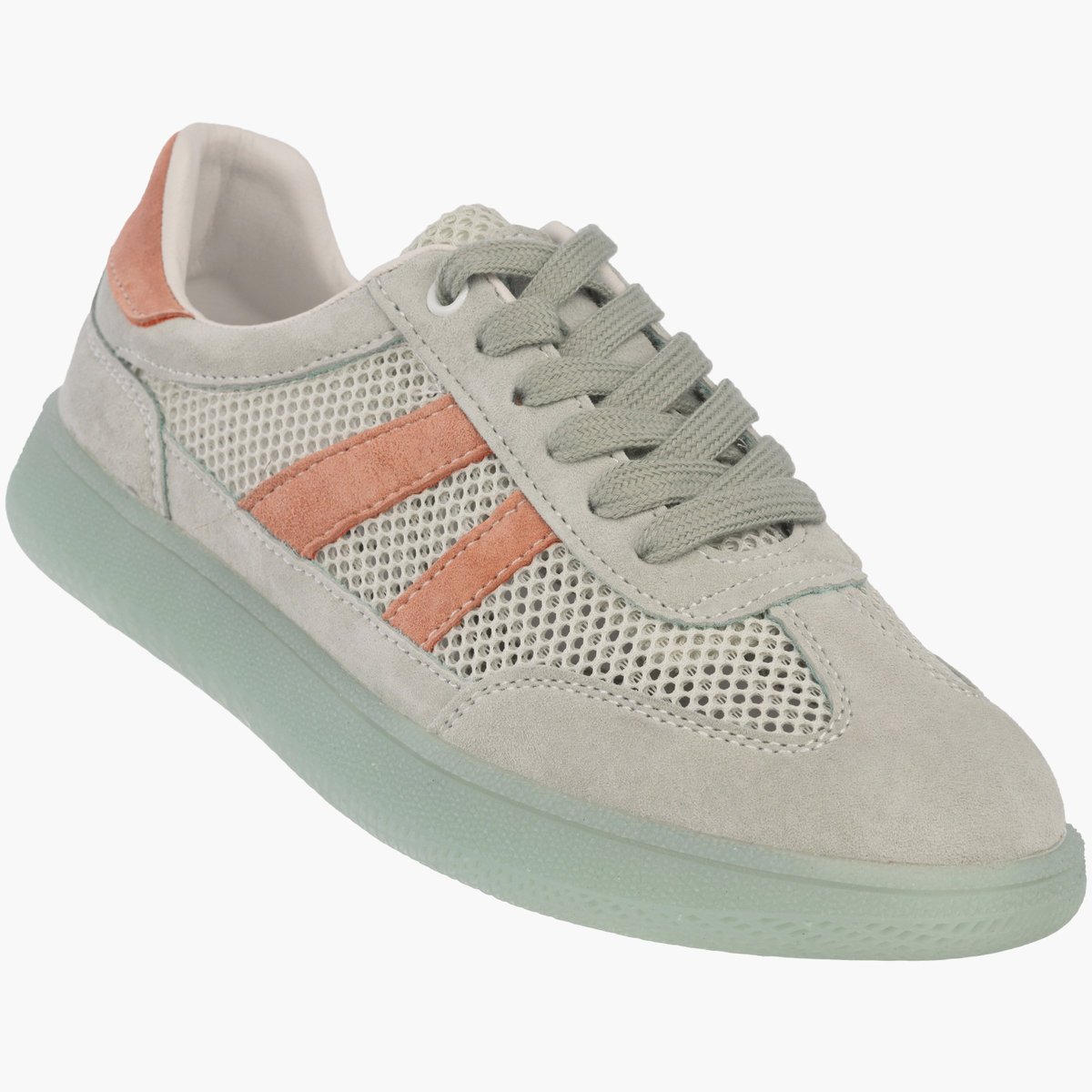 Sneakersy Damskie Buty Skórzane Sportowe Siateczka Półbuty Casual Miętowe Goodin 39