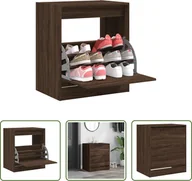 Szafki na buty - The Living Store Szafka na buty brązowy dąb 60x42x69 cm materiał drewnopochodny - miniaturka - grafika 1
