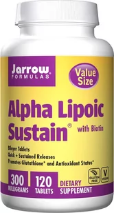 Jarrow Formulas Kwas Alfa Liponowy i Biotyna (120 tabl.) - Witaminy i minerały - miniaturka - grafika 1