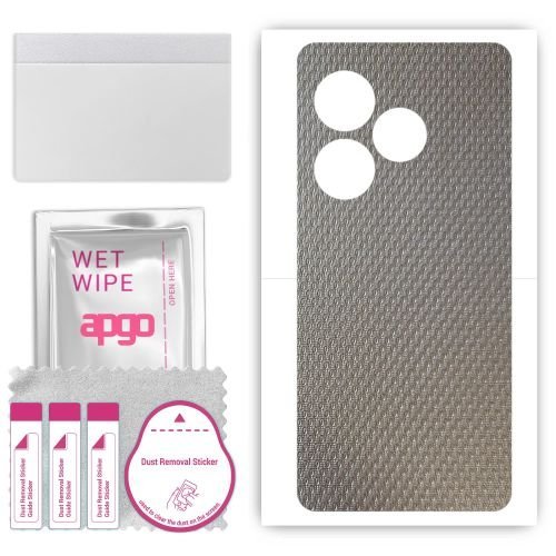folia naklejka skórka strukturalna na TYŁ do Realme GT Neo6 SE - Aluminium krople - apgo SKINS