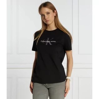 Koszulki i topy damskie - CALVIN KLEIN JEANS T-shirt | Regular Fit - grafika 1