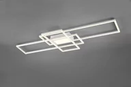 Lampy sufitowe - Trio Leuchten Designerski plafon biały LED ściemnialny z pilotem - Riha - miniaturka - grafika 1