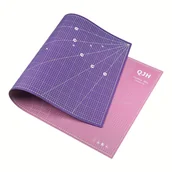 Rękodzieło - TEMU QJH 120x60cm Obrotowa Dwustronna Mata Precyzyjna z Oznaczeniami Siatki i Wskazówkami Kątowymi - Trwała Matka PVC do Rzeźbienia w Skórze, Szycia, - miniaturka - grafika 1