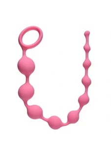 Kulki analne - Lola Lola Toys Anal Beads Long Pleasure Chain Pink - Koraliki analne, różowe - grafika 1