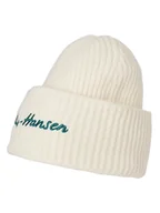 Czapki damskie - Helly Hansen Czapka beanie "Soft Rib" w kolorze kremowym - miniaturka - grafika 1