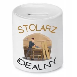 SKARBONKA PREZENT DLA STOLARZA IDEALNY z Nadrukiem ze Zdjęciem - Skarbonki - miniaturka - grafika 1
