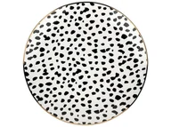 Talerze - Talerz deserowy porcelanowy Florina Black Avenue Gabrielle 20 cm czarno-biały - miniaturka - grafika 1