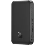 Powerbanki - Baseus Magnetyczny mini powerbank 5000mAh 20W Czarny - miniaturka - grafika 1