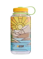 Shakery i bidony sportowe - Butelka turystyczna Nalgene Wide Mouth 32 oz (1000ml) - clear stained glass river - miniaturka - grafika 1