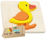 Zabawki sensoryczne - PUZZLE Dla Niemowląt drewniane zabawki sensoryczne dla najmłodszych dzieci Viga 18m+ zabawka montessori - miniaturka - grafika 1